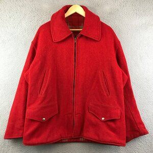 Mens  Vintage 1960s Hunting Mackinaw Cruiser Wool Jacket Coat XL